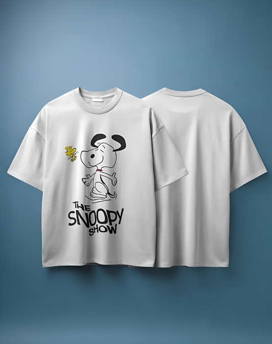 The Snoopy Show - Oversized Graphic Tee (KN06)-KNOT&NEEDLE