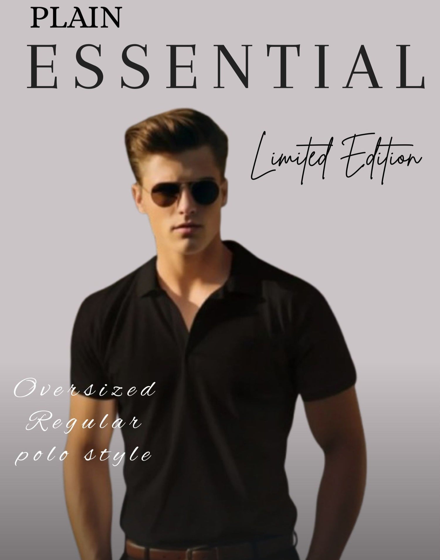 Premium Plain Essentials Collection - Oversized, Regular, polo style