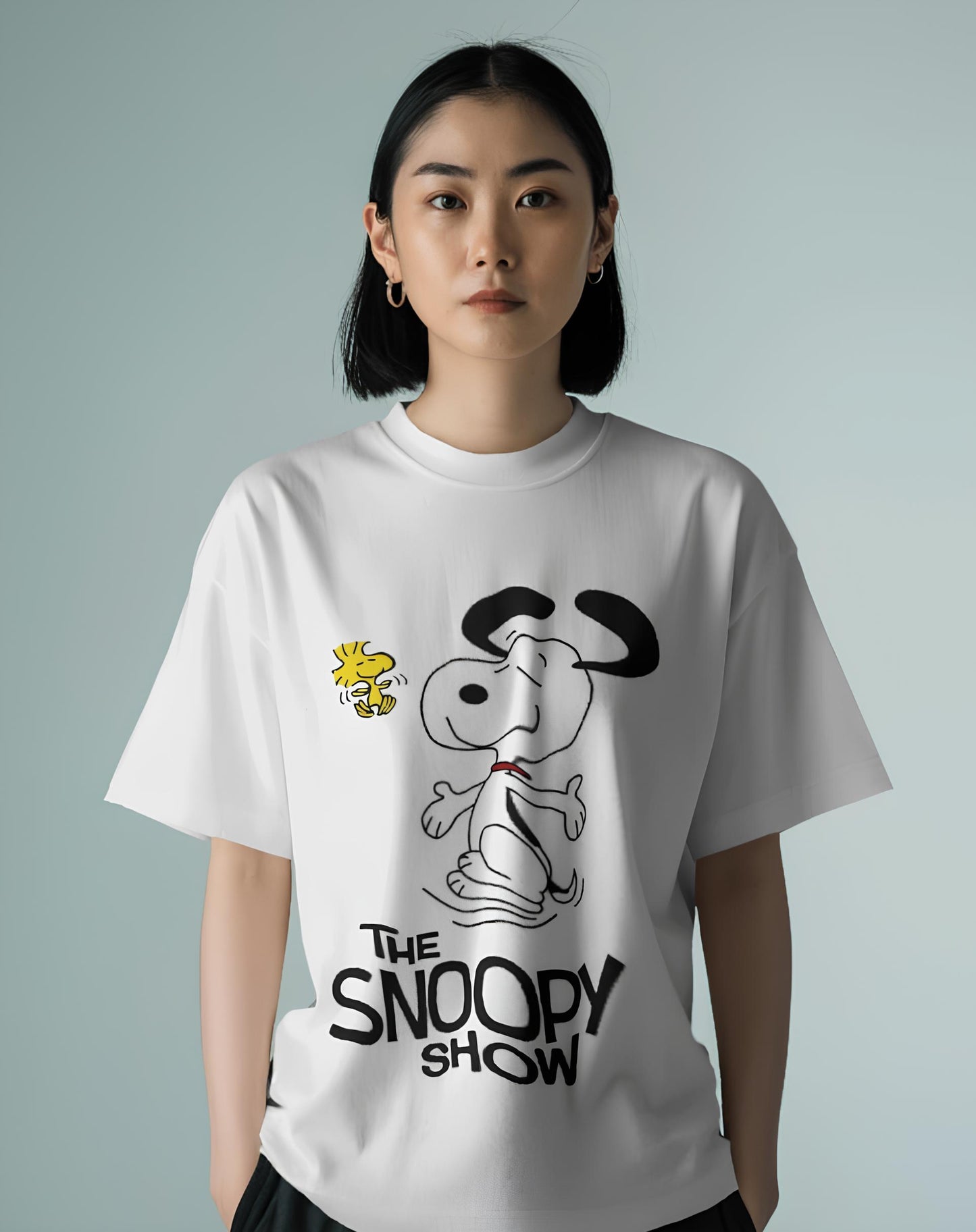 The Snoopy Show - Oversized Graphic Tee (KN06)-KNOT&NEEDLE
