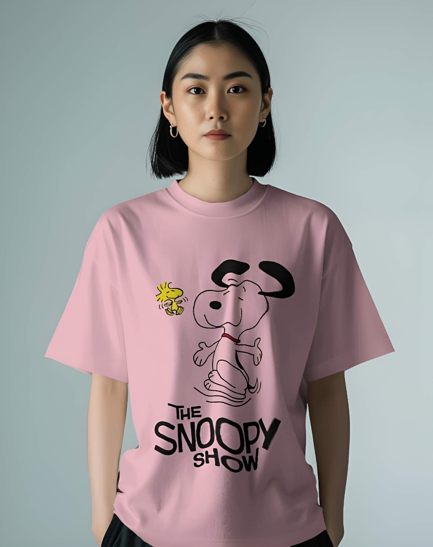 The Snoopy Show - Oversized Graphic Tee (KN06)-KNOT&NEEDLE