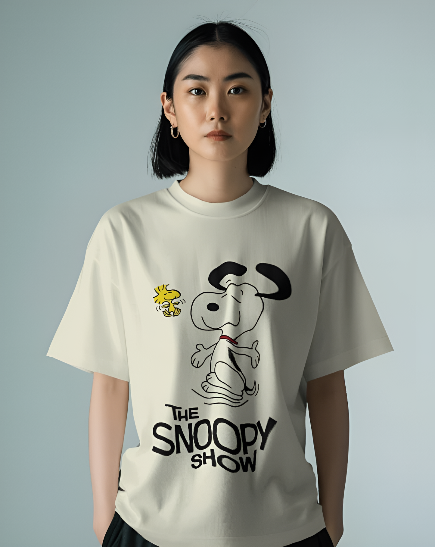 The Snoopy Show - Oversized Graphic Tee (KN06)-KNOT&NEEDLE