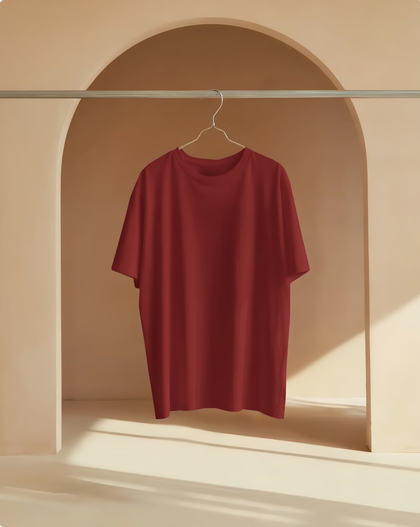 Essential Casual plain Oversized T-Shirt for Men (KN09)-KNOT&NEEDLE