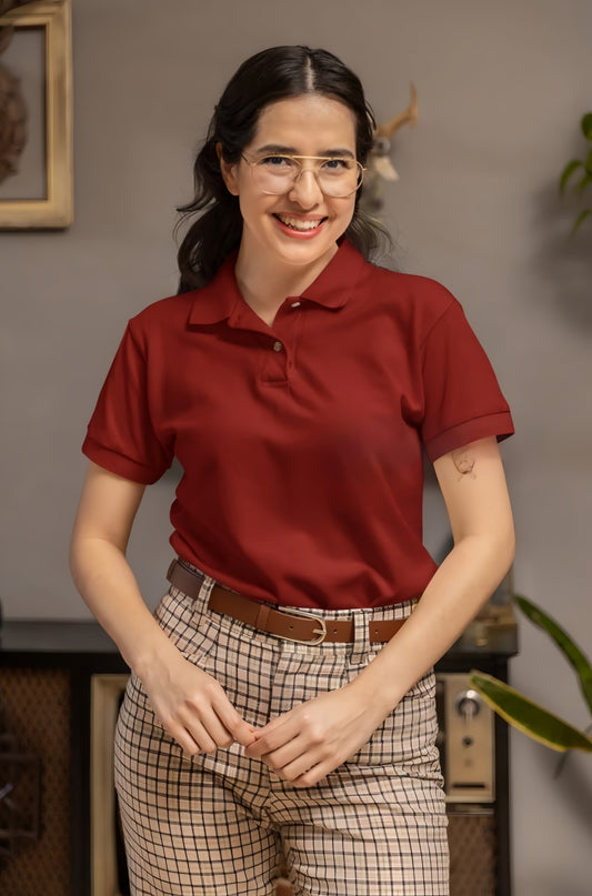 Unisex Classic/Regular Multicolor Polo style T-Shirt (KN13)-KNOT&NEEDLE