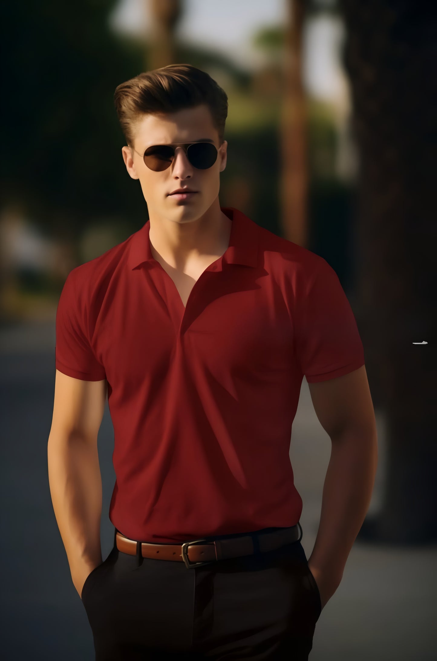 Unisex Classic/Regular Multicolor Polo style T-Shirt (KN13)-KNOT&NEEDLE