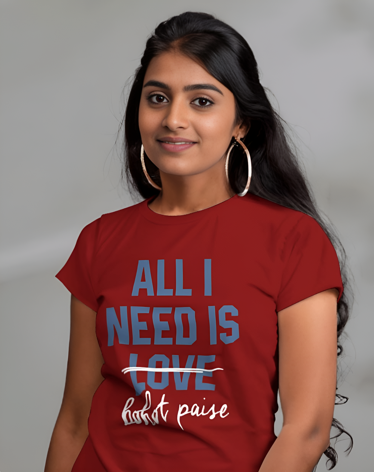 "मुझे बस बहुत पैसे चाहिए" मज़ेदार ग्राफ़िक रेगुलर टी-शर्ट - पुरुषों और महिलाओं के लिए ट्रेंडी कोट टी (KN17)