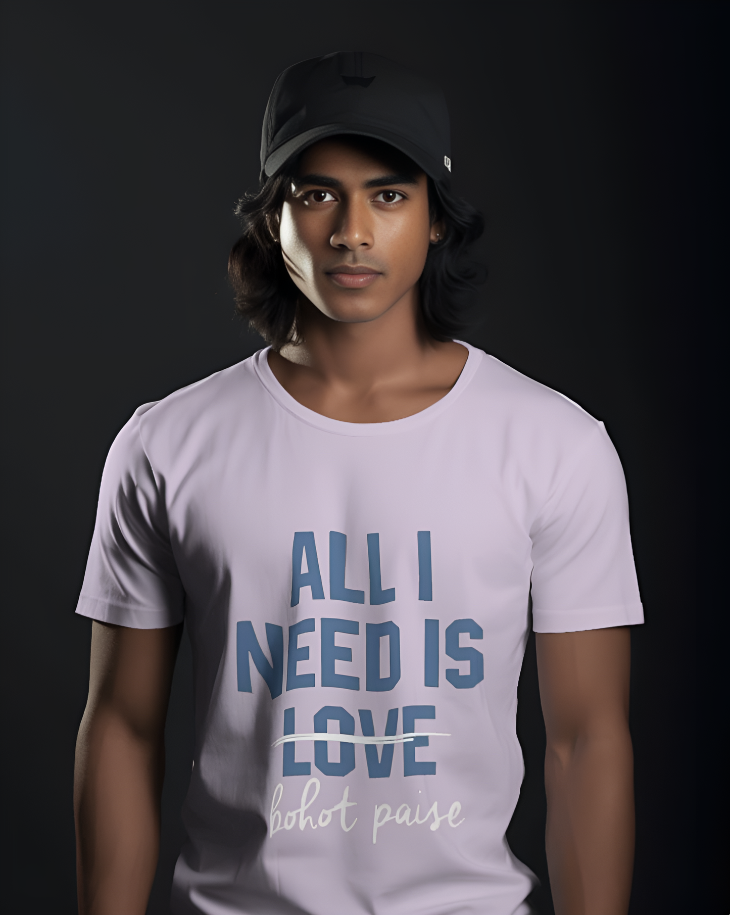 "मुझे बस बहुत पैसे चाहिए" मज़ेदार ग्राफ़िक रेगुलर टी-शर्ट - पुरुषों और महिलाओं के लिए ट्रेंडी कोट टी (KN17)